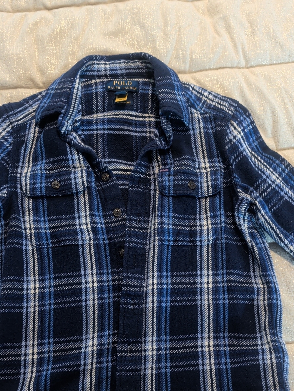 Boys Polo by Ralph Lauren Blue Plaid Button-Down Shirt